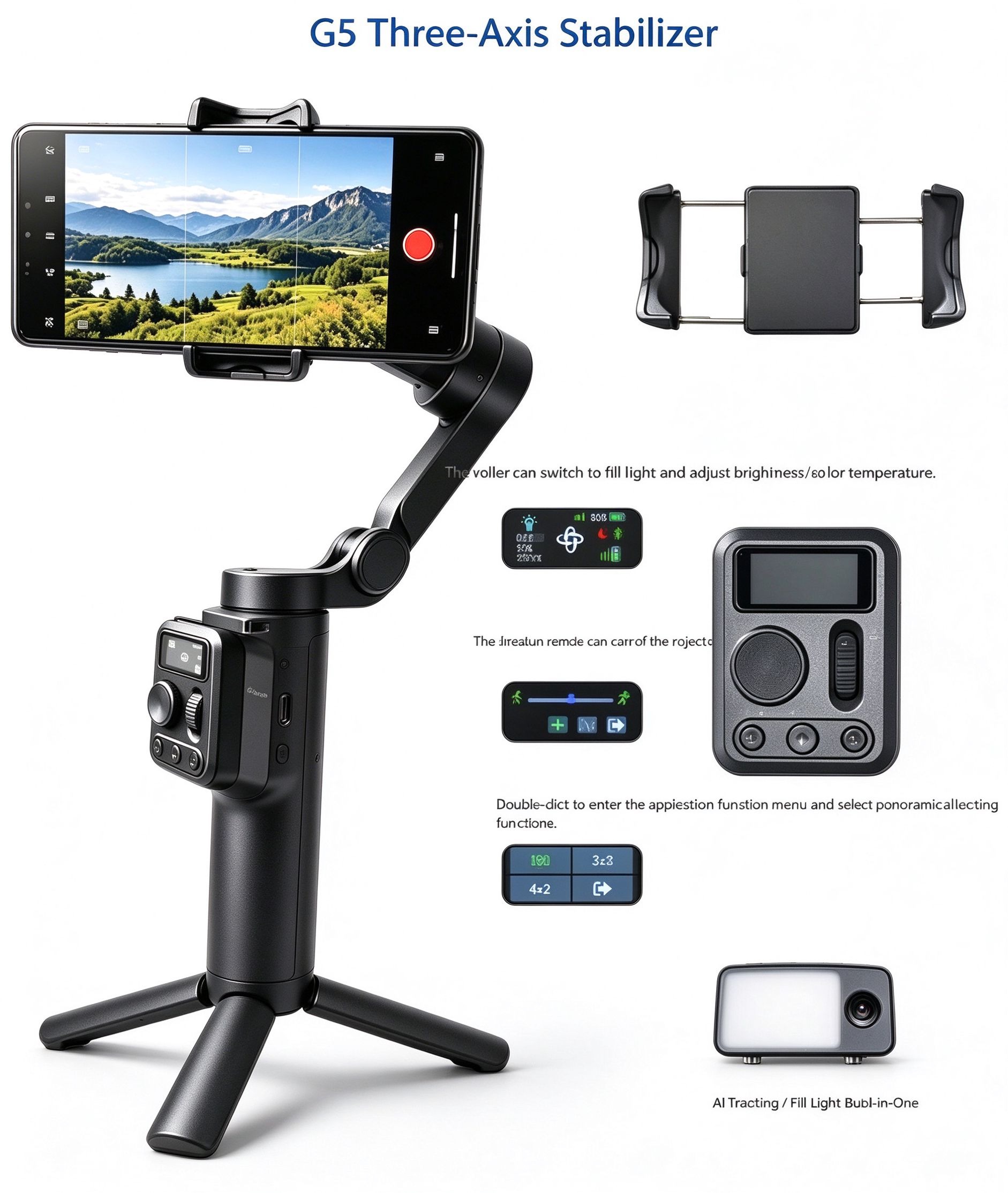 PB-G5 3-axis smartphone stabilizer