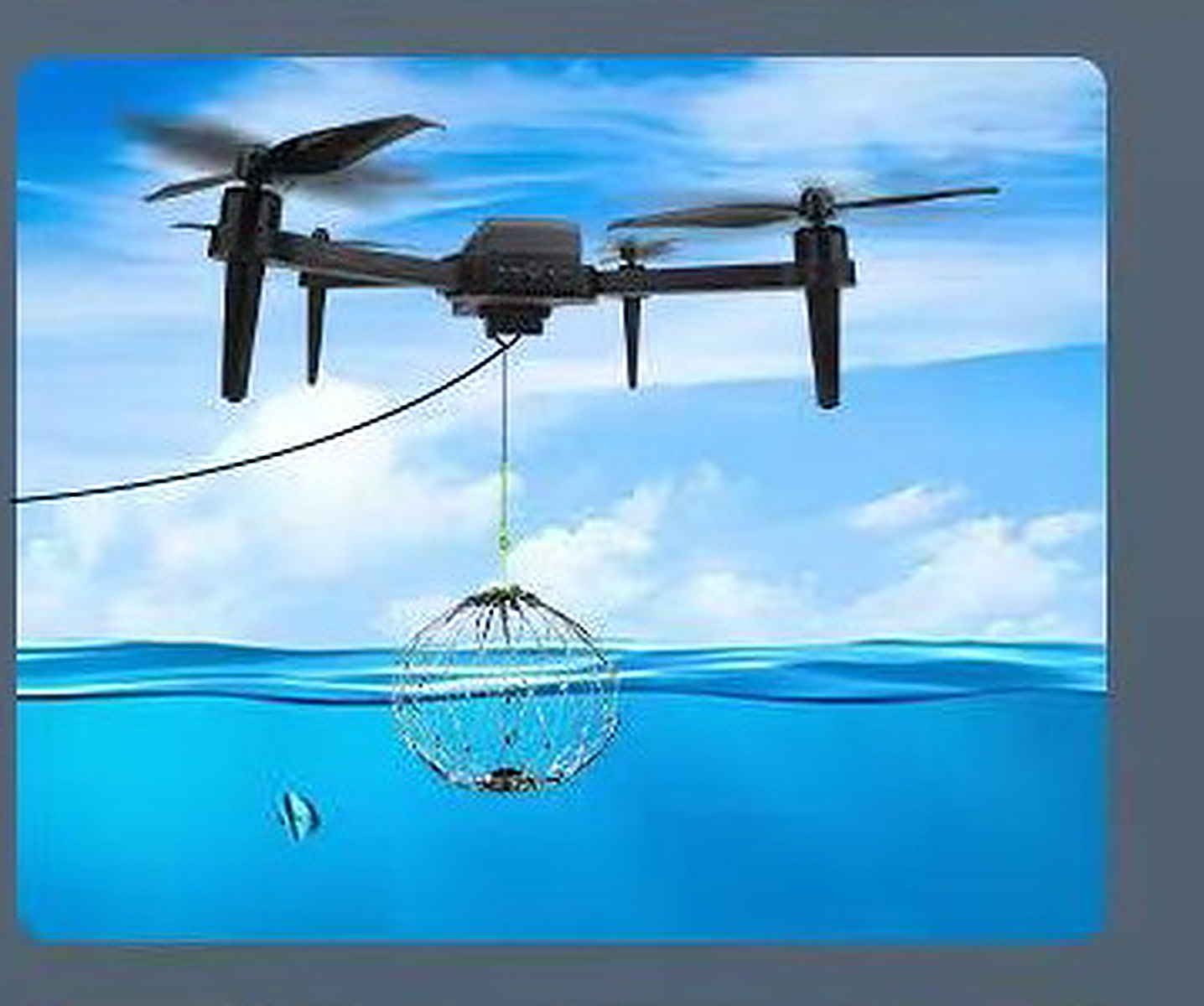 Hook delivery by drone